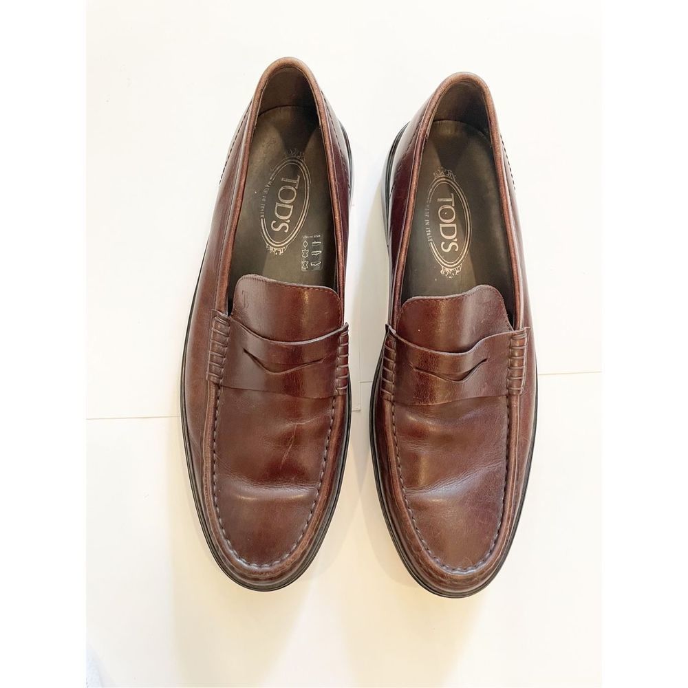 Tod's Brown Leather Loafers